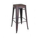 Banco de bar industrial Lisboa - pack de 2
