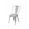 silla industrial plata