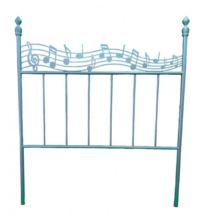 Cabecero Música plata 135 cm.