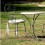 Silla de forja rústica para jardín Alampur