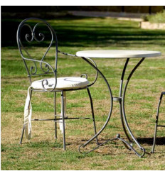 Silla forja jardín Alampur