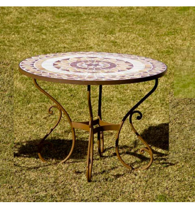 Mesa jardín hierro Chapra