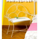 Banqueta de forja para dormitorio modelo Roma