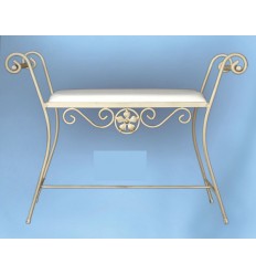 Banqueta de forja para dormitorio Isabel