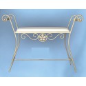 Banqueta de forja para dormitorio Isabel