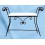 Banqueta de forja para dormitorio Guirnalda