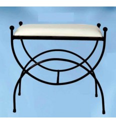 Banqueta de forja para dormitorio Claudia