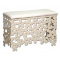 Banqueta de ferro forjado para quarto moderno Margaritas
