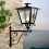 Farol con soporte y adornos Lara