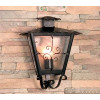 Luminária de parede de ferro forjado Lara com ornamentos