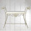 Banqueta de forja para dormitorio Isabel