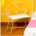 Banqueta de forja para dormitorio modelo Roma