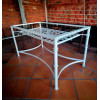Mesa de camilla elevable de forja Sevilla con rejilla