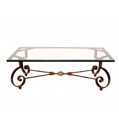 mesa de centro en forja Tosca