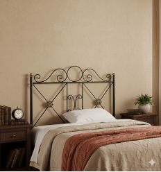 cabecero de forja castillo