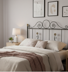 cabecero de forja barato modelo flores