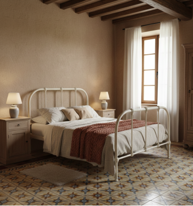 cama completa de forja hostal