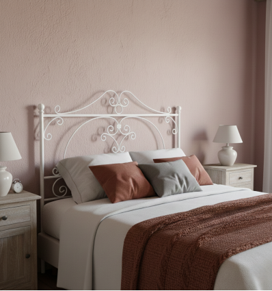 Cabecero de forja Roleos