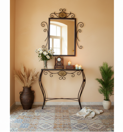 consola de forja alba