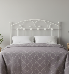 cabecero de forja hojas