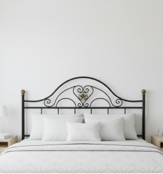 Cabecero de forja Trébol