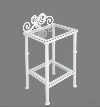 mesita de noche de forja oporto