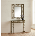 Consola de ferro forjado Rulo com espelho