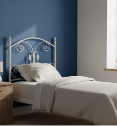 cabecero de forja mariposa