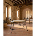 Banco de quarto de ferro forjado Marbella