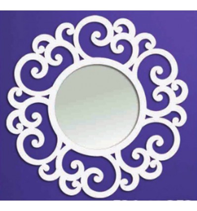 espejo de forja circular