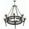 lampara rustica bernice 6 luces