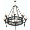 lampara rustica bernice 6 luces