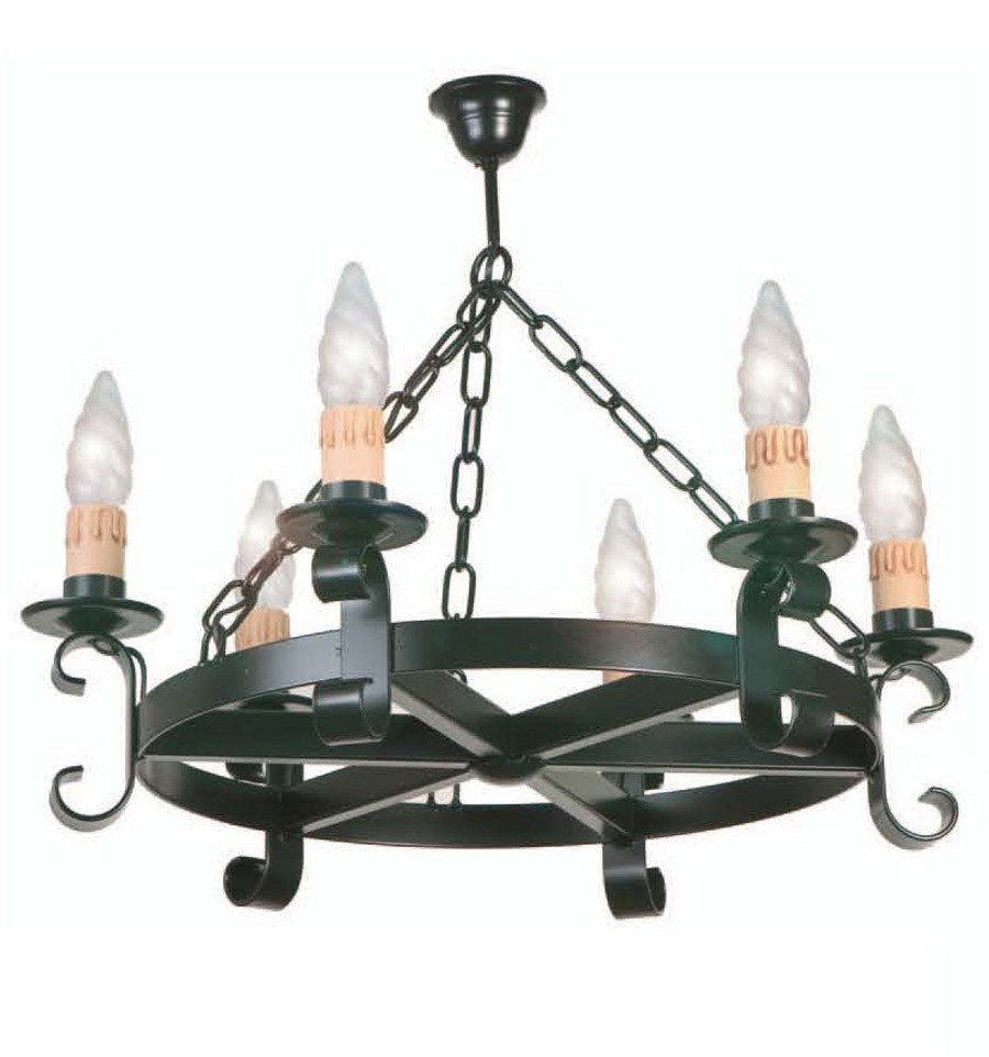 Rustikale Lampe aus Schmiedeeisen Damari II