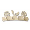 Percha de pared flores