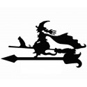 Bruxa do Weathervane com gato