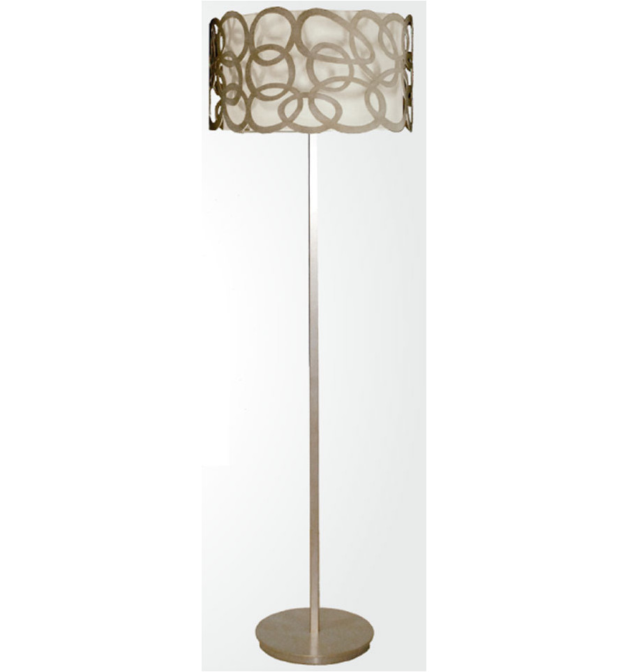 Lampada da terra in ferro battuto Elipse