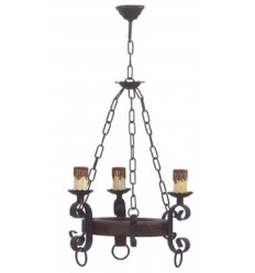 Lámpara de forja rústica 1