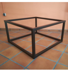 Mesa elevable de forja Cubo 90x90