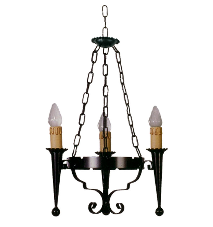 Rustikale Lampe aus Schmiedeeisen Cazorla