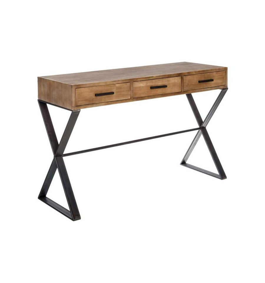Consola industrial 3 cajones