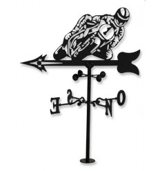 Motociclista cata-vento