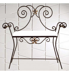 banqueta de forja para dormitoiro toscana