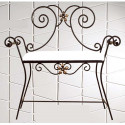 Banqueta de ferro forjado para quarto Toscana