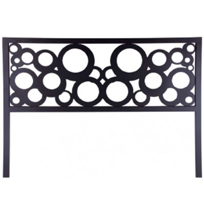 Cabecero de forja moderno Círculos