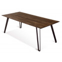 Mesa comedor madera y hierro