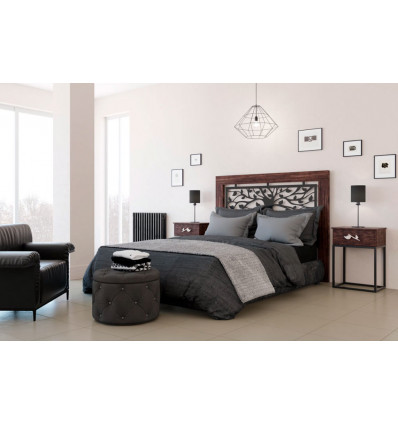 cabecero de forja y madera Grace