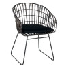 silla de hierro gris