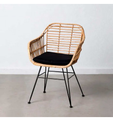 Silla de hierro y ratán Mississauga