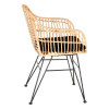 Silla de hierro y ratán Mississauga