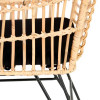 Silla de hierro y ratán Mississauga